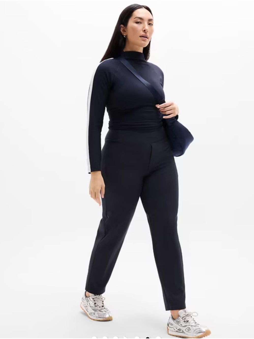 Athleta Navy Blue Endless Pant Size 14 NWT Women's